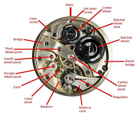 inside parts of a watch.